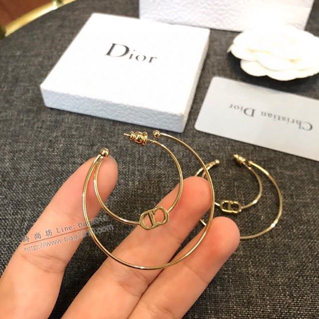Dior飾品 迪奧經典熱銷款CD圓圈耳釘  zgd1027